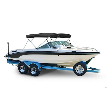 Eevelle Summerset Premium Bimini Top Kit w/ Hardware and Frame - Height 36in SS-363B78-BLK